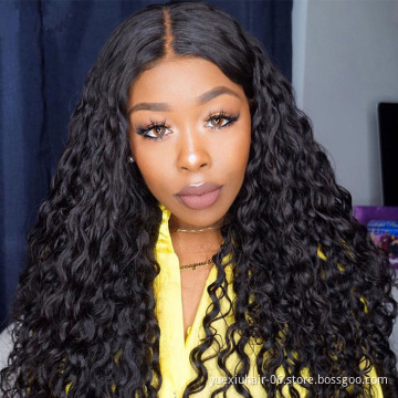CELIE YueXiu Factory Direct Sale Human Hair Lace Front Wig Cuticle Aligned Hair Brazilian 360 Lace Frontal Wigs